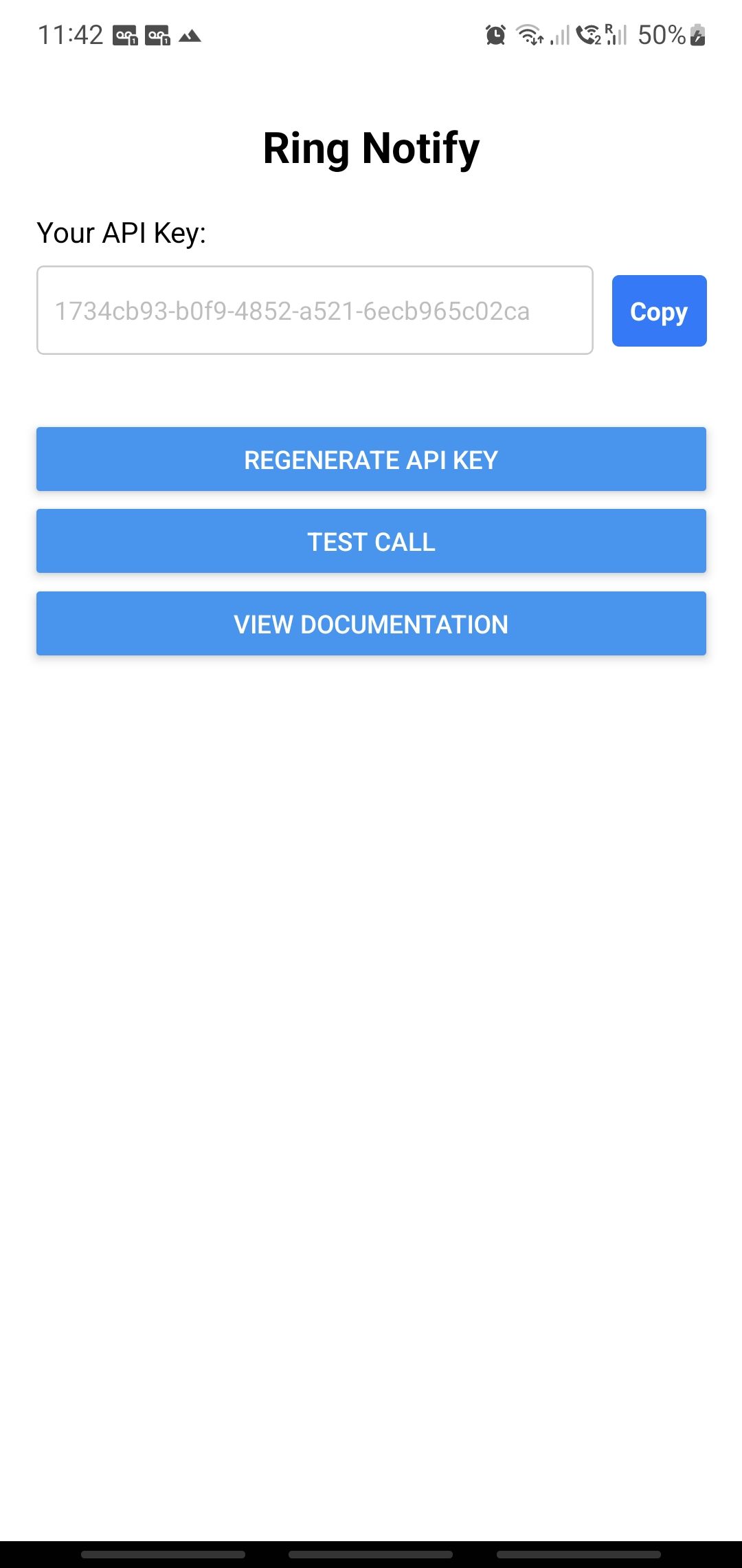 App Main Page